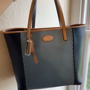 Coach blue travel Tote bag